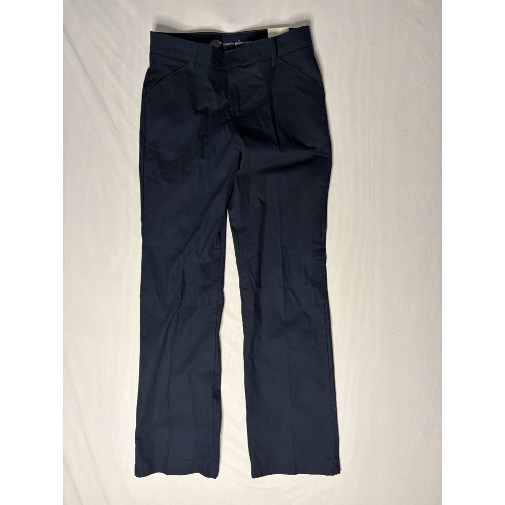 NWT Dickies Toyota Uniform Work Pants Women's Size 8x34 Blue Relaxed Straight